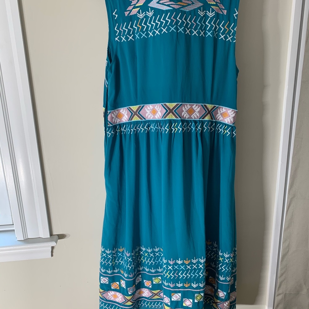 Embroidered turquoise summer dress from Sundance